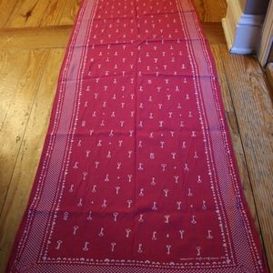 AEO Pink India Cotton Long Scarf